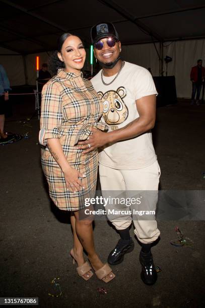 Crystal Smith and Ne-Yo attend the Foster The Funk Fundraiser for Camp Horizon at Zoo Atlanta on May 01, 2021 in Atlanta, Georgia.