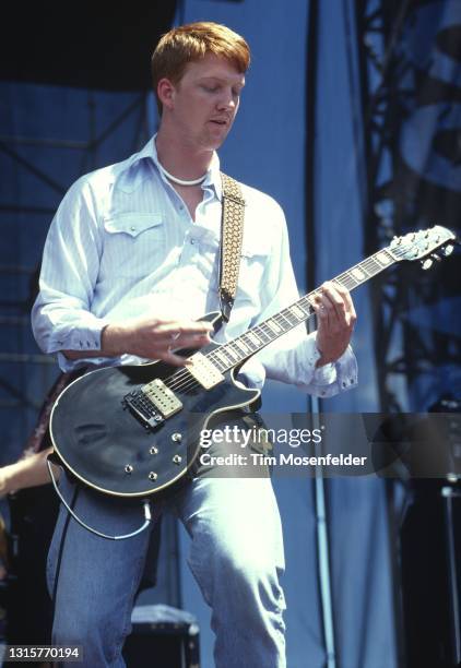 Josh Homme of Screaming Trees performs during Lollapalooza at Winnebago County Fairgrounds on June 30, 1996 in Rockford, Illinois.