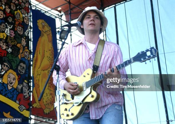 Jeff Tweedy of Wilco performs during Laguna Seca Daze at Laguna Seca Racetrack on May 25, 1996 in Monterey, California.