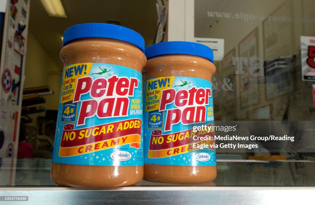 2/16/07 photo Ryan McFadden Peter Pan Peanut Butter that is being recalled due to health concerns. The owners of Sign a Rama bought it for themselves at home. Linda Myers of Spring Twp and her peanut butter that has the code printed on it of the recalled