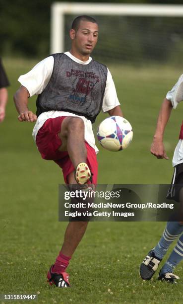 Pat Stanco at Reading Rage soccer practice held at Penn Township Park.200401732Susan L. Angstadt6-24-04