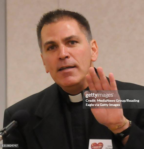 Rev. Philip F. Rodgers of St. Benedict Roman Catholic Church in Mohnton gives a presentation on Christianity."A Common Heart", an inter-religious...