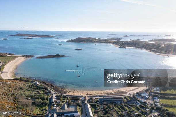 New Grimsby, Tresco, Isles Of Scilly, Bryher is pictured on April 8, 2021.