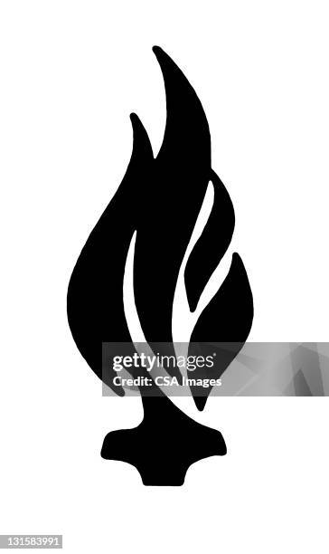 fire - flame logo stock illustrations