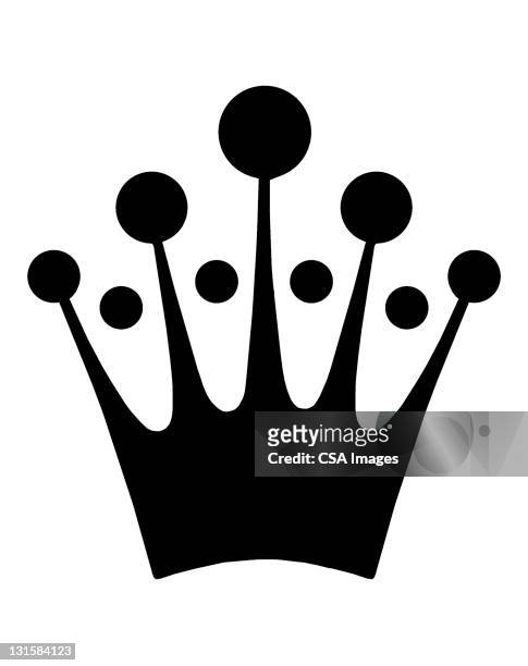 stylized crown - royalty logo stock illustrations