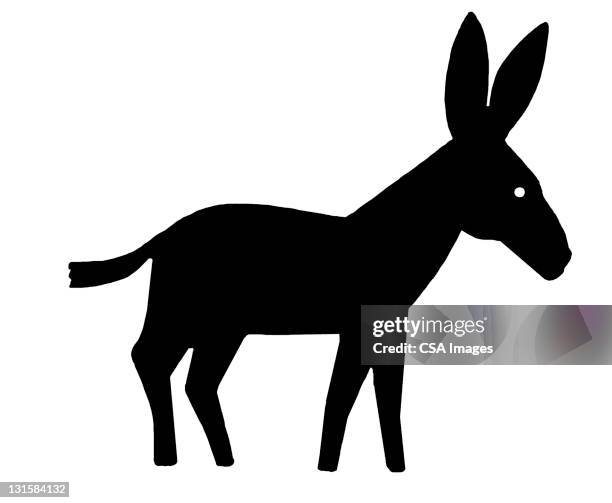 donkey - donkey stock-grafiken, -clipart, -cartoons und -symbole