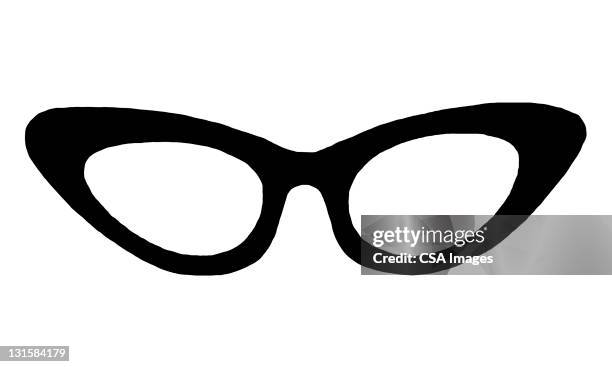 eye glasses - spectacles frame stock illustrations