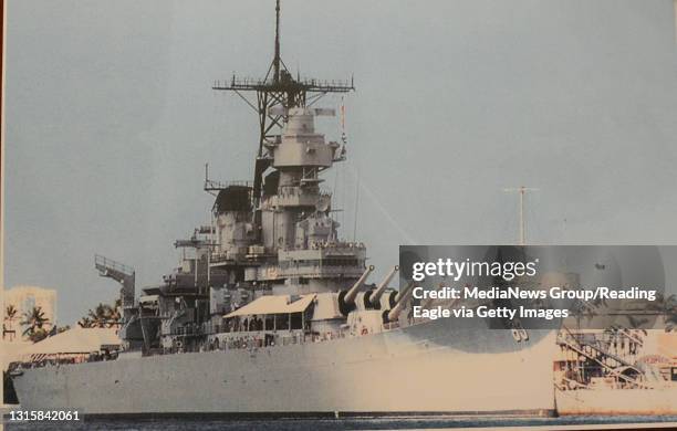 Veteran Robert Saupee served aboard the USS Missouri and was present at the Japanese Surrender aboard the ship in Tokyo Bay Sept. 2 1945. Copy photo...