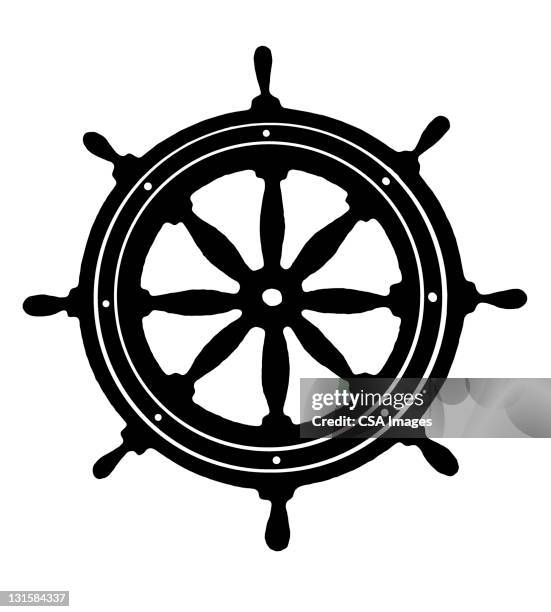 illustrations, cliparts, dessins animés et icônes de ship's wheel - pirogue