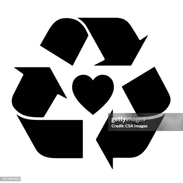 illustrations, cliparts, dessins animés et icônes de recycle heart - recycling