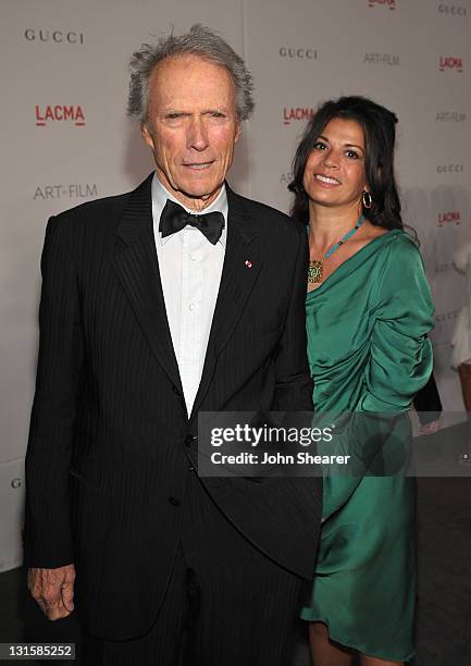 Honoree Clint Eastwood and wife Dina Eastwood attend LACMA Art + Film Gala Honoring Clint Eastwood and John Baldessari Presented By Gucci at Los...