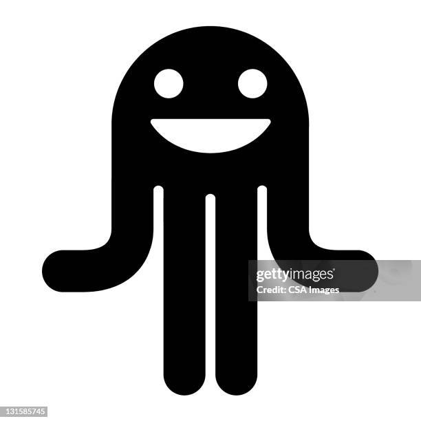 octopus - octopus silhouette stock illustrations