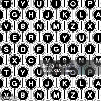 Typewriter Key Pattern Typewriter Key Pattern