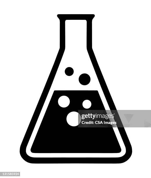 beaker - science logo stock illustrations