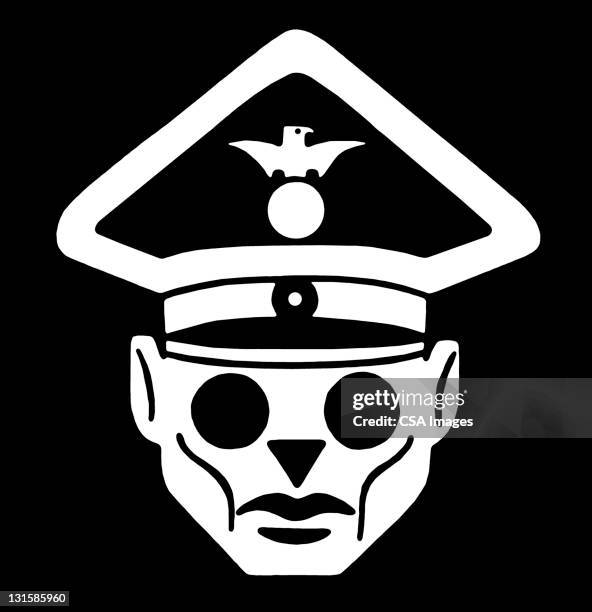 fascist leader - military uniform stock illustrations