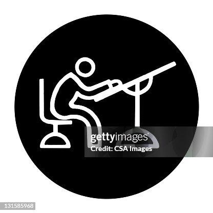 Person Working at Drafting Table Person Working at Drafting Table