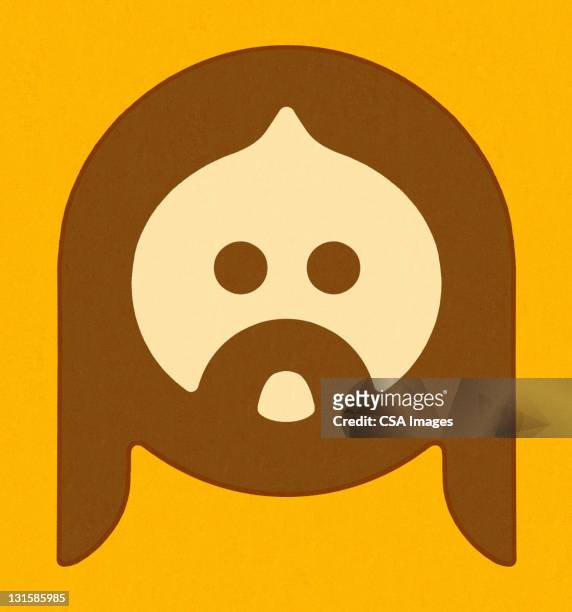 ilustrações de stock, clip art, desenhos animados e ícones de bearded man with long hair - deuses