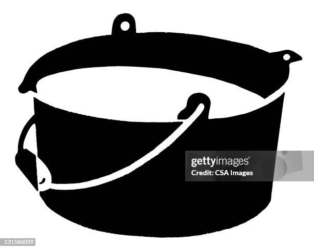 full bucket - chilli pepper stock illustrations