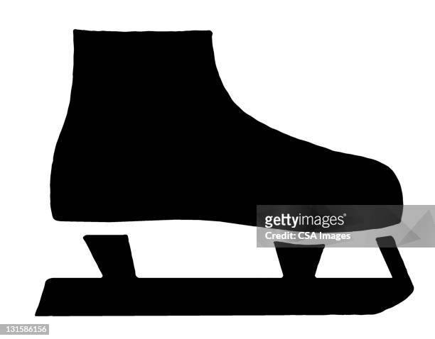 ice skate - ice skate logo stock illustrations