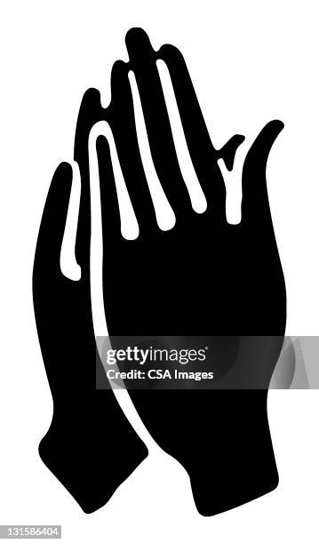 ilustraciones, imágenes clip art, dibujos animados e iconos de stock de hands praying - applauding