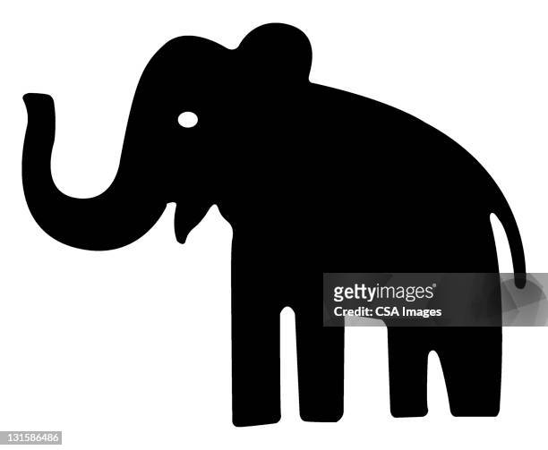 stockillustraties, clipart, cartoons en iconen met elephant - animal trunk