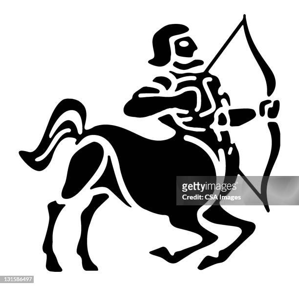 centaur - archery stock illustrations
