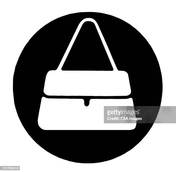 handbag - handtasche stock-grafiken, -clipart, -cartoons und -symbole