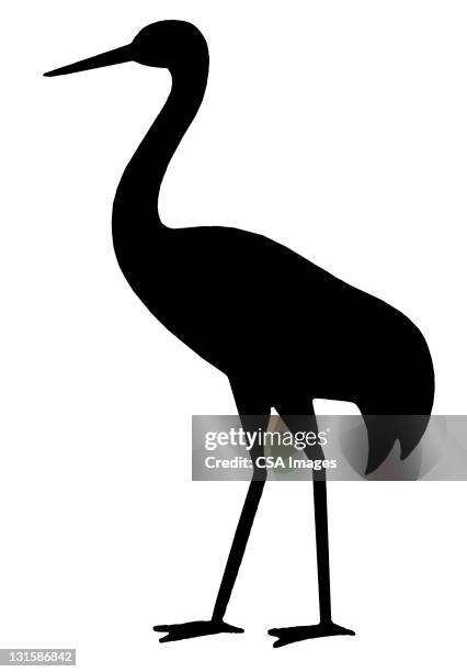 crane - heron stock illustrations