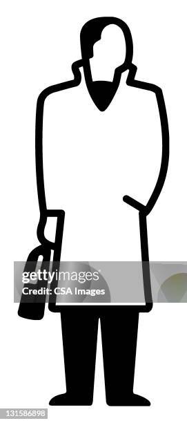man wearing coat - cough into arm icon stock illustrations