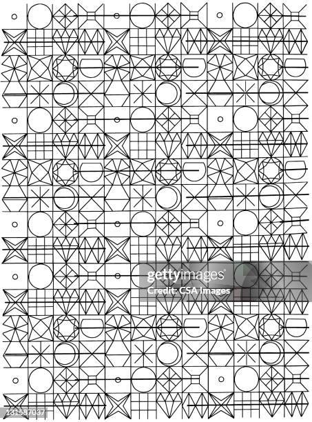 random shape pattern - lattice stock illustrations