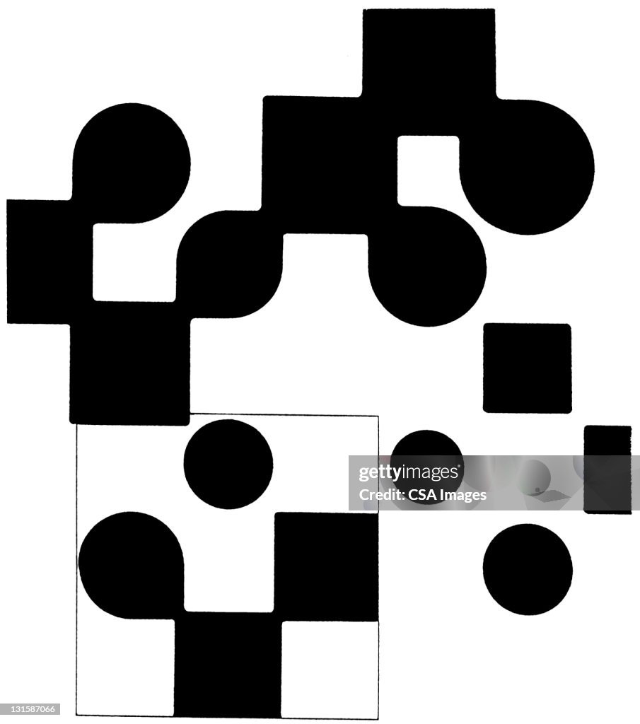 Circular Pattern Using Square Circle And Square Pattern High-Res Vector Graphic - Getty Images