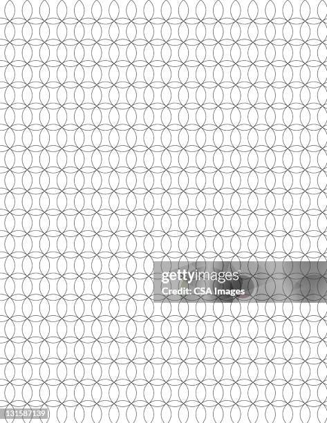 interlocked circles - circle pattern stock illustrations