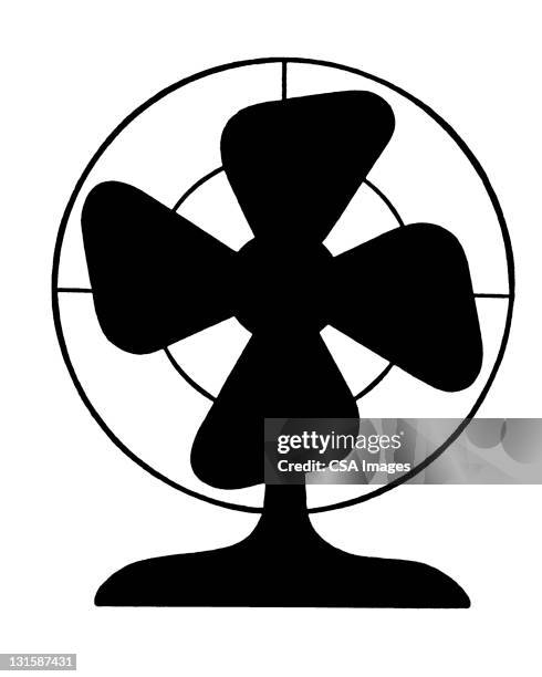 electric fan - cool temperature stock illustrations
