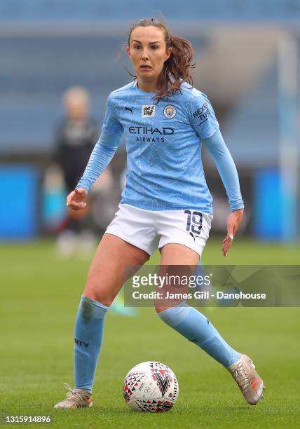 Caroline Weir of Manchester City Women during the Barclays FA Women's Super League match between Manchester City Women and Birmingham City Women at...