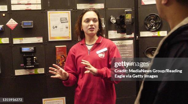 Lauren A. LittleJanuary 8, 2005Satellite RadioCircuit City salesperson Jasmine C. Vasquez of Reading explains the updates the Delphi has made to the...