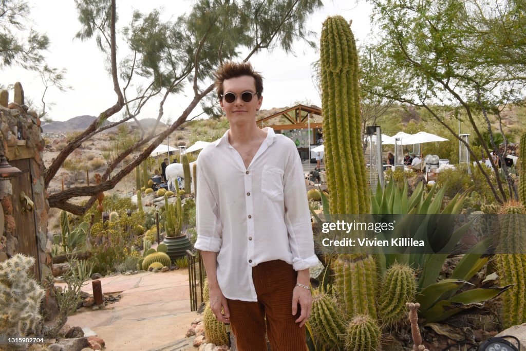 Vanessa Hudgens And Oliver Trevena Host 'Caliwater Escape' In Joshua Tree To Celebrate Their New Cactus Water Beverage At The Mojave Moon Ranch Presented By Outdoorsy