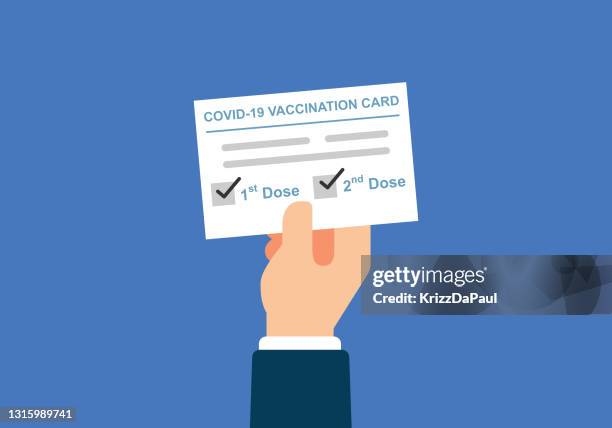 impfpass - immunisation certificate stock-grafiken, -clipart, -cartoons und -symbole