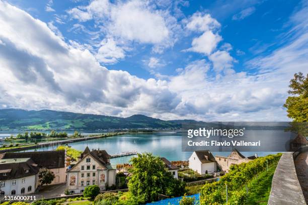 switzerland - rapperswil-jona, the old town - lake zurich stock pictures, royalty-free photos & images