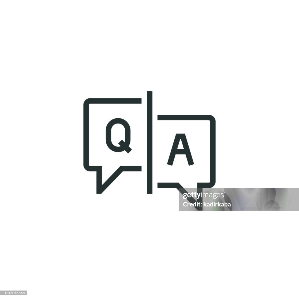 Question And Answers Line Icon
