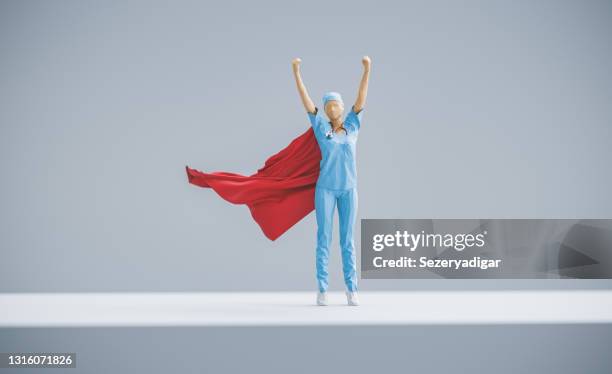 super hero medical concept - nurse superhero stock pictures, royalty-free photos & images