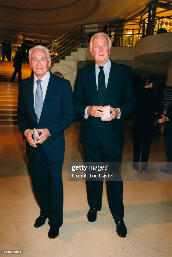 Philippe Venet and Hubert de Givenchy attend the Opening of the