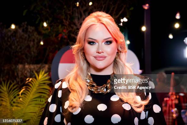 Nikkie de Jager is seen during the presentation of the hosts of the Eurovision Song Contest in Ahoy event center on May 3, 2021 in Rotterdam,...