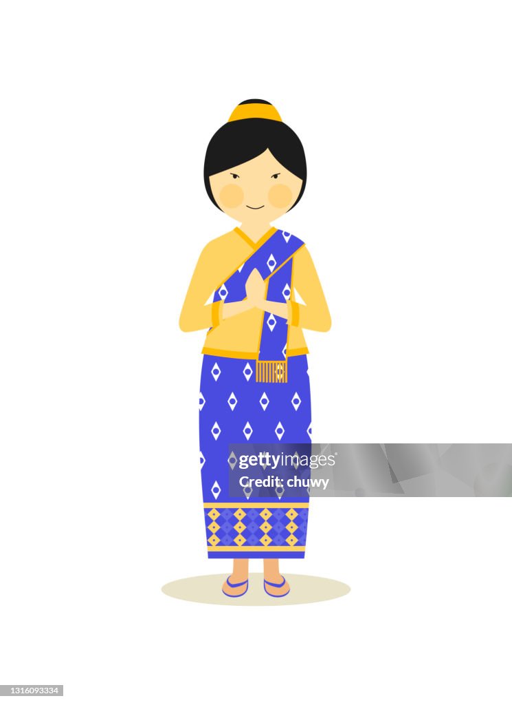 Laotian traditional clothing for women