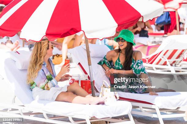 Shay Mitchell is seen on Miami Beach on May 01, 2021 in Miami, Florida.