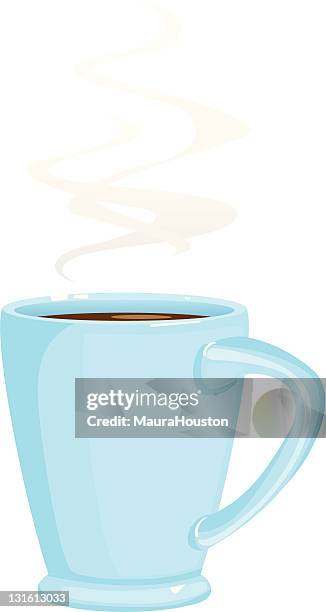 steaming cup of coffee or hot chocolate - mug vector stock illustrations