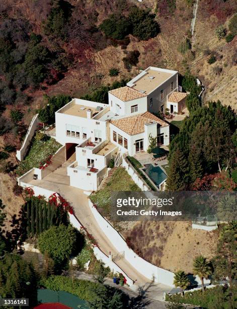 Pop singer Britney Spears'' $3.5 million dollar home sits atop a hill January 17, 2001 in an exclusive area of Hollywood Hills, CA.
