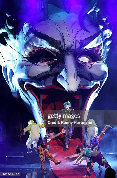 The musical 'Batman' is performed during the 198th 'Wetten, dass ...?' show at Messe Leipzig on November 5, 2011 in Leipzig, Germany.