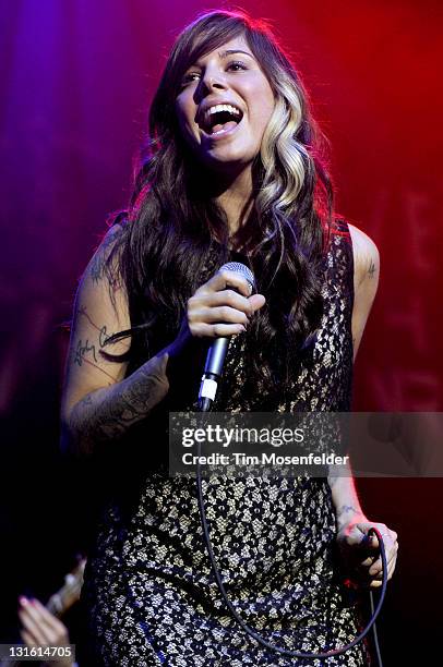 Christina Perri performs at The Uptown Theatre as part of Aloft Hotels Presents Live in the Vineyard on November 5, 2011 in Napa, California.