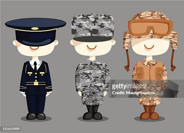 stockillustraties, clipart, cartoons en iconen met soldiers - navy v houston