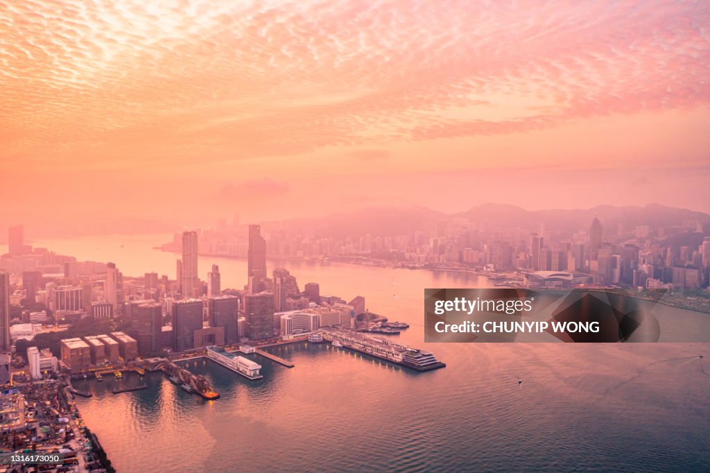 Drove View Of Victoria Harbour Hong Kong High-Res Stock Photo - Getty